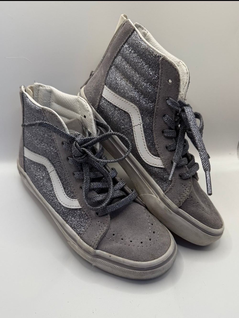 VANS Kids SK8-Hi Top Side Zip Sneakers Big kids size 2